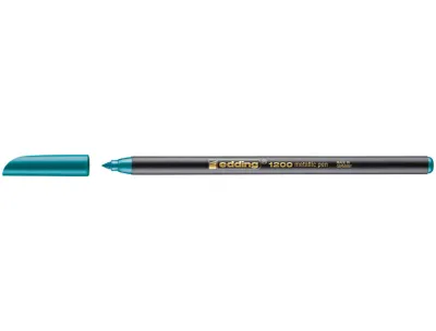 Edding 1200 Rotulador Punta Redonda 1mm Tinta Base Agua Verde Metalizado