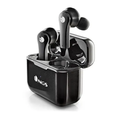 NGS Auricular Intrauditivo Bluetooth TWS Artica Bloom BT 5.1 6h Manos Libres Negro