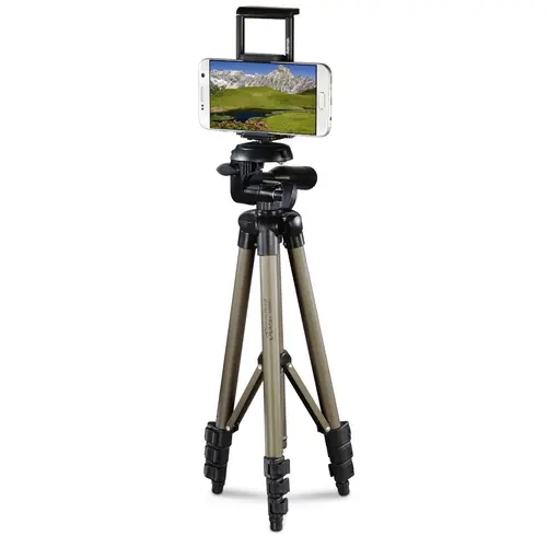 HAMA Soporte Smartphone Extendible 4 Secciones Aluminio Beige