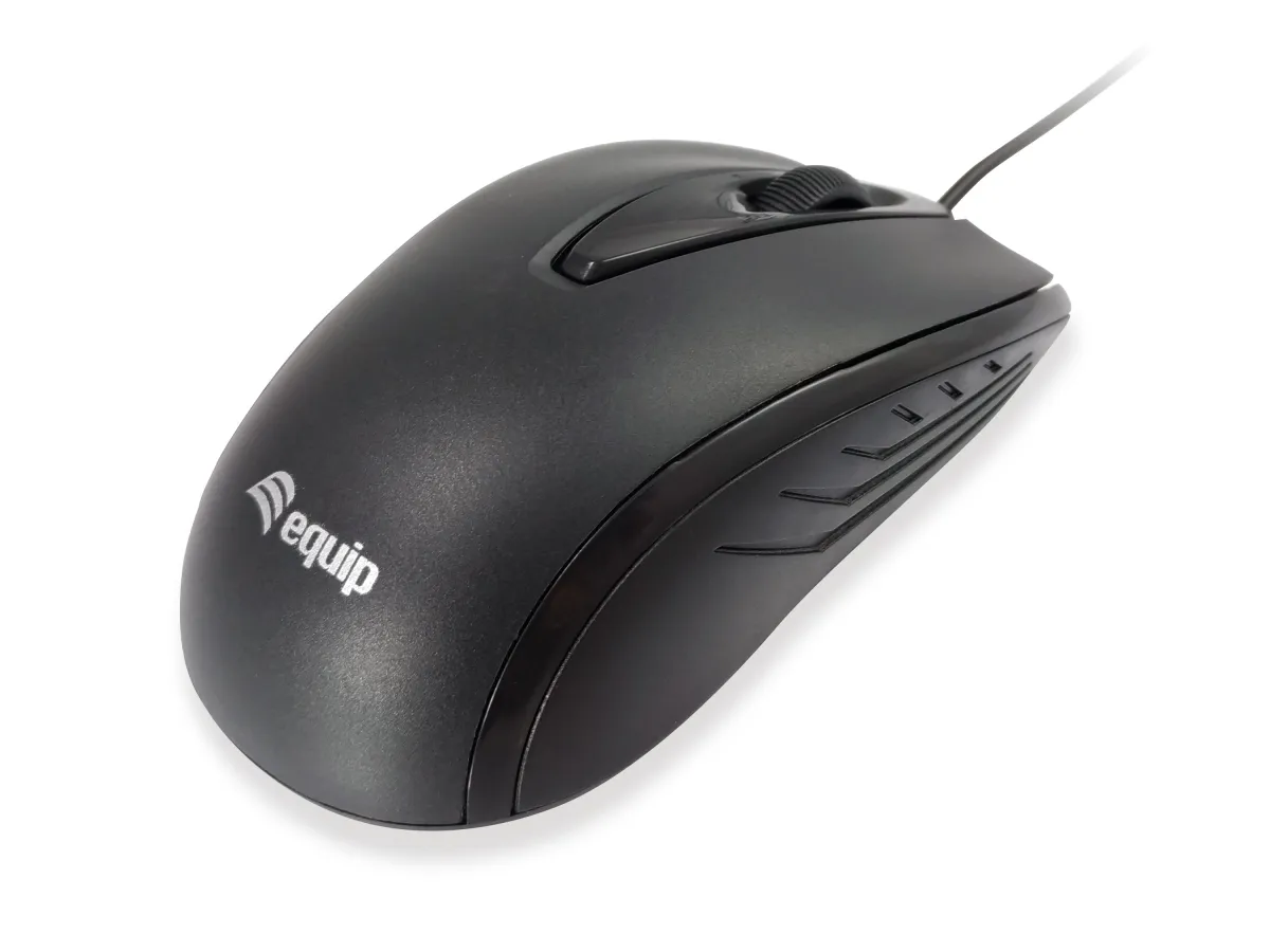 Mouse Equip Compact Life Óptico Negro Usb 1000Dpi - Equip