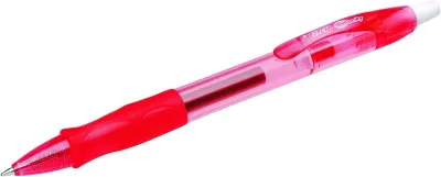 Bic Gel-ocity Original Bolígrafo Retráctil Tinta Gel 0.7mm Rojo Recargable con Grip de Goma
