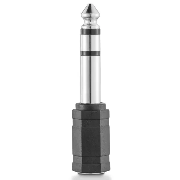 Hama Adaptador Jack Hembra 3.5mm a Macho 6.3mm Color Negro