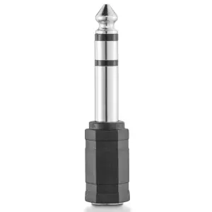 Hama Adaptador Jack Hembra 3.5mm a Macho 6.3mm Color Negro