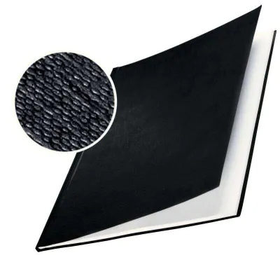 Leitz Pack de 10 Tapas Rígidas Impressbind 3,5mm para 15-35 Hojas A4, Color Negro