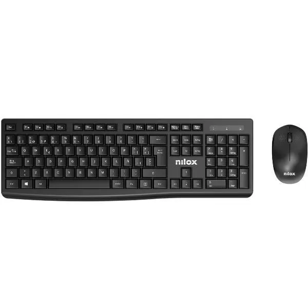 Nilox Combo Teclado + Ratón Inalámbrico Negro
