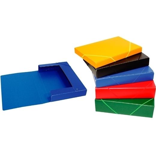 Mariola Caja Proyecto Armada Cierre C/Goma Lomo Fijo 5Cm Cartón Gofrado S/Mallorca Negro