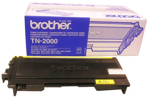 Brother TN2000 Cartucho de Tóner Original para Impresoras