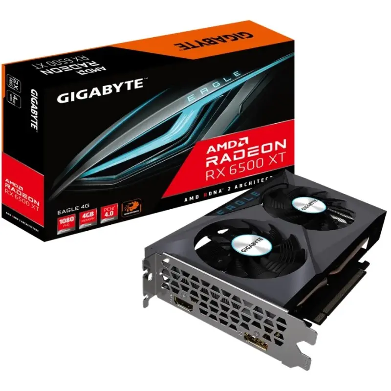 Gigabyte Radeon RX 6500 XT EAGLE 4GB GDDR6 Tarjeta Gráfica