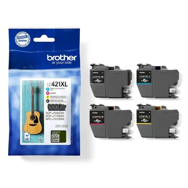 Brother Pack de Tinta BK/C/M/Y para DCP-J1050DW y MFC-J1010DW