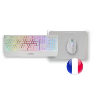 Mars Gaming MCP124WFR: Teclado, Ratón y Alfombrilla RGB Gaming