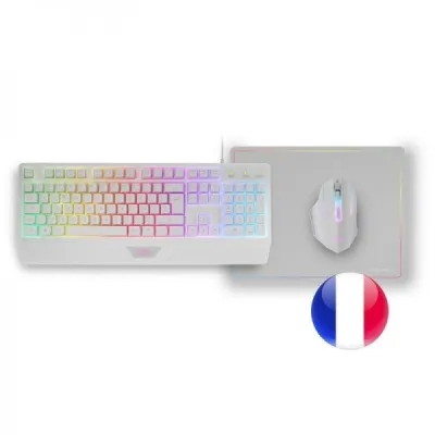 Mars Gaming MCP124WFR: Teclado, Ratón y Alfombrilla RGB Gaming