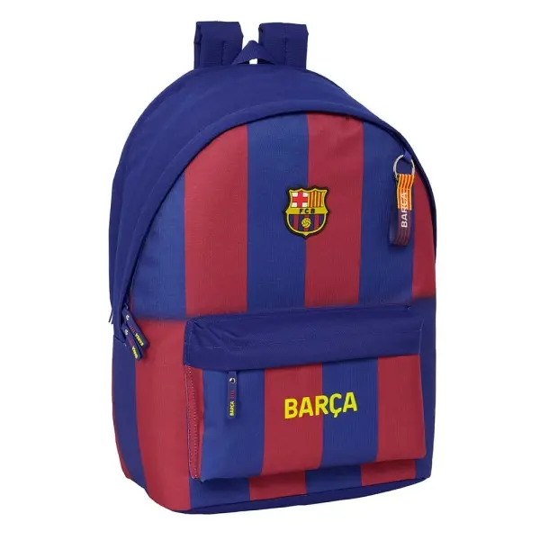 Safta F.C. Barcelona Mochila Antirrobo para Portátil 15.6" con USB Integrado - 31x44x18cm - Rojo y Azul
