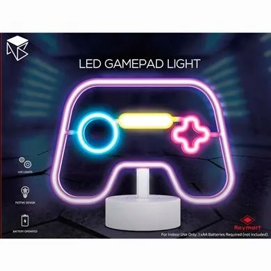 ROYMART LÁMPARA DE NEÓN FIGURA GAMEPAD