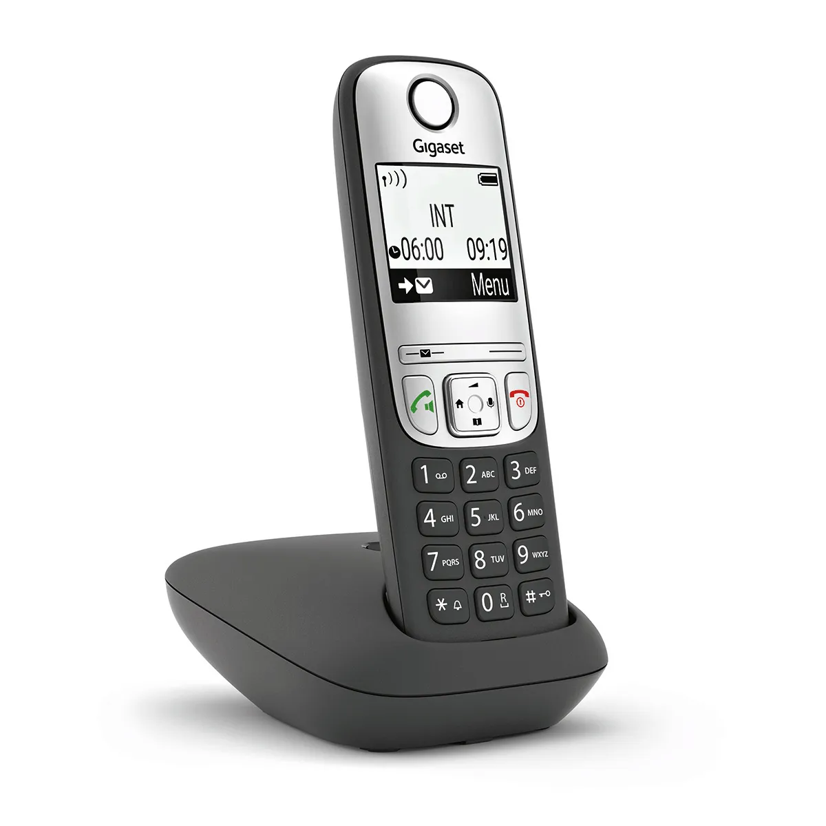 Gigaset A690 Teléfono Inalámbrico DECT con Identificador de Llamadas y Manos Libres, Negro