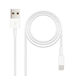 Nanocable Cable USB-A 2.0 Macho a Lightning Macho 2m Blanco