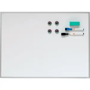 NOBO PIZARRA MAGNÉTICA PEQUEÑA MARCO ALUMINIO 58.5X43CM BLANCO