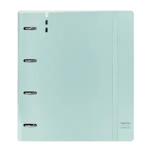 Safta Carpeta 4 Anillas PP Foam 35mm con 100 Hojas A4 27x32x4cm Color Azul Claro