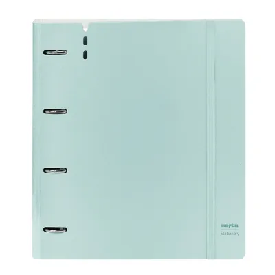 Safta Carpeta 4 Anillas PP Foam 35mm con 100 Hojas A4 27x32x4cm Color Azul Claro