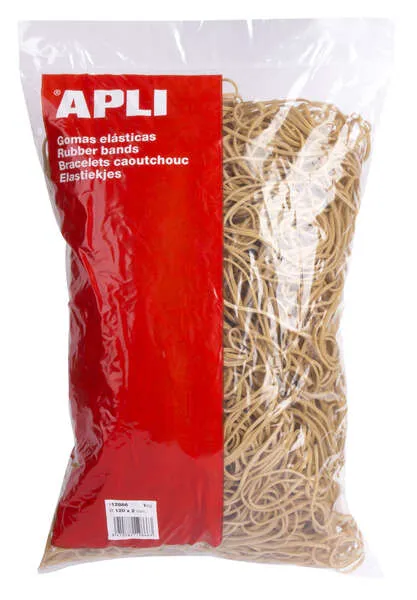 Apli Goma Elástica Marrón Caucho 120x2mm 1kg