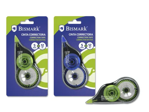 Bismark Cinta Correctora 5Mmx12M Blister - Solución Perfecta