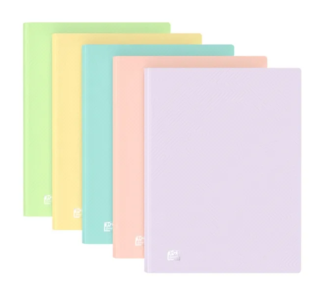 Oxford Urban A4 Carpeta De 20 Fundas Soldadas A4 - Tapa De Plastico Translucido - Colores Pastel Surtidos