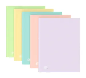 Oxford Urban Carpeta A4 con 20 Fundas Soldadas y Tapa de Plástico Translúcido en Colores Pastel