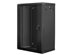 Lanberg Armario Rack 18U Bastidor de Pared Negro WF01-6418-10B