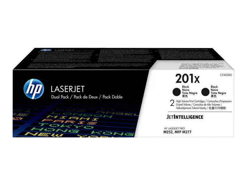 Hp Cf400X Negro Pack De 2 Cartuchos De Toner Originales - 201X