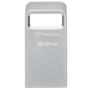Kingston DataTraveler Micro 64GB USB 3.2 Gen 1 Pendrive Ultracompacto con Enganche para Llavero
