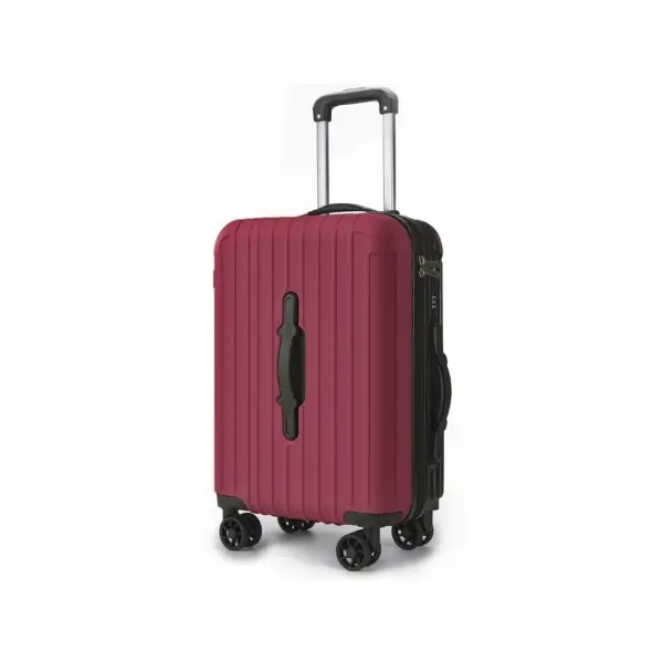 Lagart Maleta Trolley Cabina Rígida 20” 55x34x20cm Color Burdeos con Asa Frontal y Cierre TSA