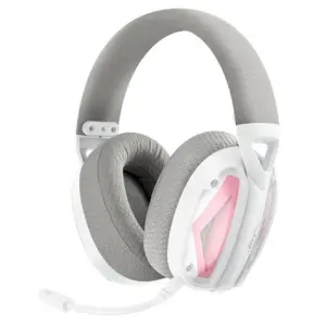 XO Auricular Gaming BE46 Inalámbrico con Micrófono Ajustable Multiplataforma Blanco