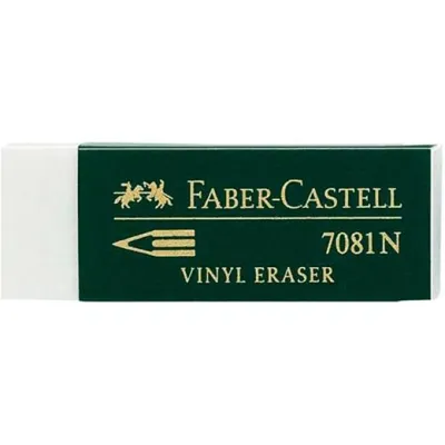 Faber Castell Goma De Borrar 7081 N Blanco -En Blister De 2