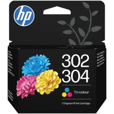 HP Cartucho de Tinta Color Original 302/304 - B7RT6AE/F6U65AE/N9K05AE