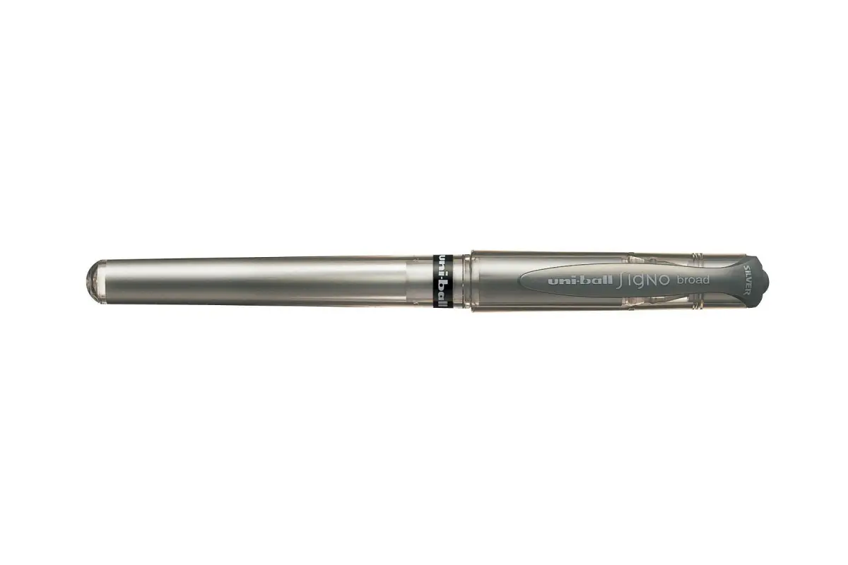 Uni-ball Signo Broad UM-153 Roller Tinta Gel 1mm Color Plata