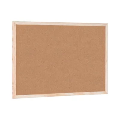 Bi-Office Tablero de Corcho Doble Cara 600x400mm con Marco Natural