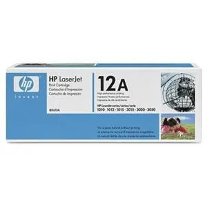 HP Toner Negro LaserJet 12A Compatible con Modelos 1010/1012/1020/1015/3015/3020/3030