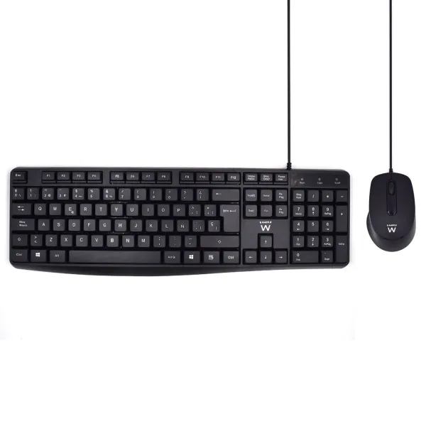 Ewent EW3006 Kit Teclado y Ratón Silencioso para Escritorio