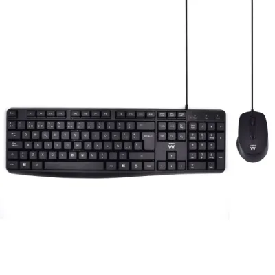 Ewent EW3006 Kit Teclado y Ratón Silencioso para Escritorio