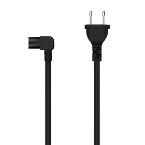Aisens Cable De Alimentación Acodado CEE7/16/M-C7/H 1.8M Color Negro