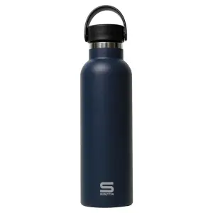 Safta Botella Termo 600ml Acero Inoxidable Asa Superior Color Negro