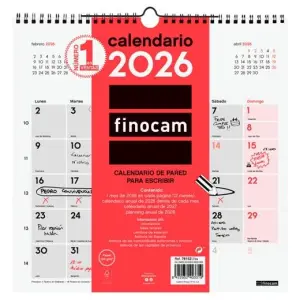Finocam Calendario De Pared Para Escribir 30X30 cm 2026