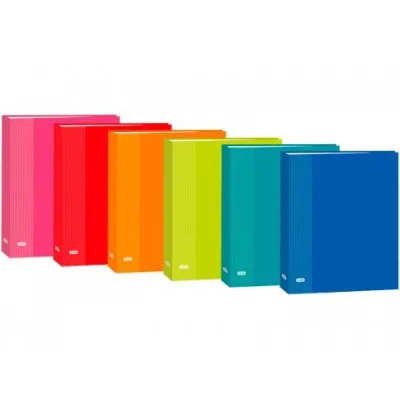 Elba Carpeta Anillas 2 X 40mm Folio Cartón Forrado Plastificado Surtidos