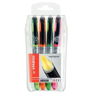 Stabilo Marcador Fluorescente Navigator Surtido Blíster 4 Unidades