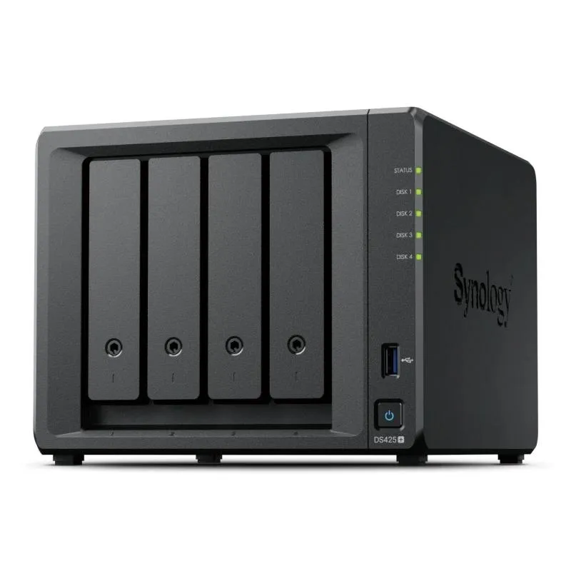 Synology Ds425+ Nas 4Bay Diskstation 1X2.5Gbe 1Xgb