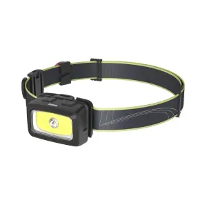 Hama Hl350 Linterna Frontal LED 350 Lúmenes IP44 Cinta para la Cabeza Negro