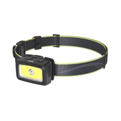 Hama Hl350 Linterna Frontal LED 350 Lúmenes IP44 Cinta para la Cabeza Negro
