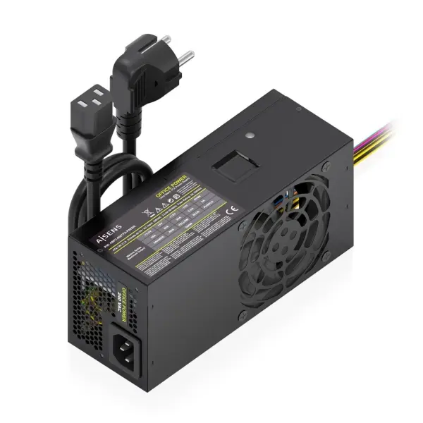 Aisens Fuente de Alimentación 500W TFX con Ventilador de 80mm - Color Negro
