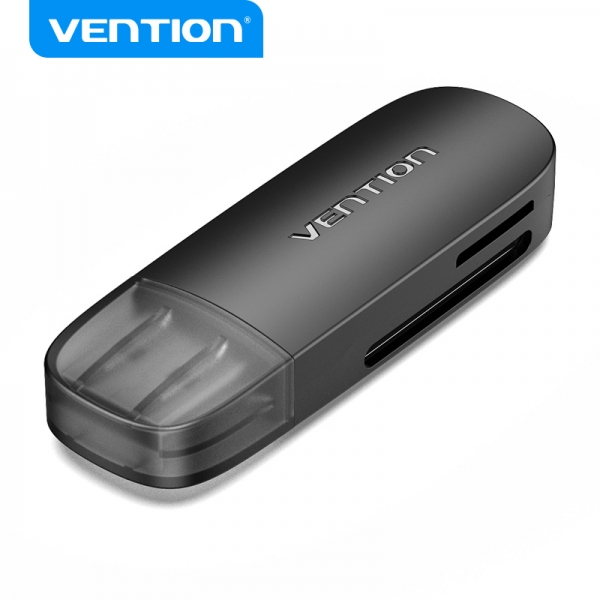 Vention Lector De Tarjetas Externo Usb 3.0 - Color Negro