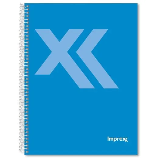 Imprex Cuaderno Espiral A5 80H 90Gr 4X4 Azul - Papelería