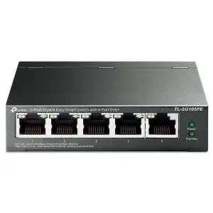 TP-LINK SG105PE Switch Semigestionable POE+ 5 Puertos Gigabit 65W Metálico